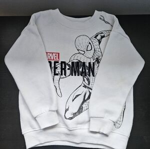 Kids Spiderman White Sweater 4